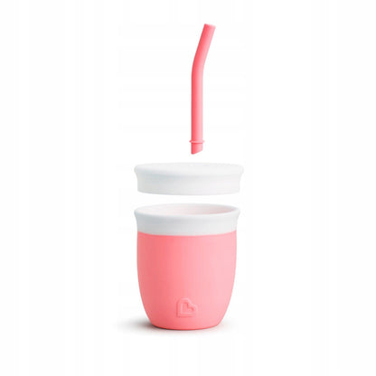 MUNCHKIN C'est Silicone! lonček s slamico 6msc+ 120ml