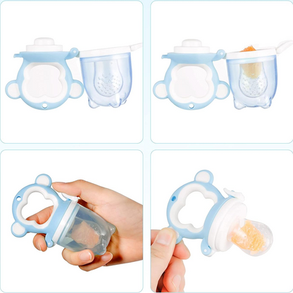 LEADSTAR grizalo z dozirnikom za sadje 2 kosa 6 nastavkov + žlička 90 ml
