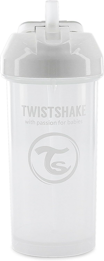 TWISTSHAKE Straw Cup lonček s slamico proti polivanju 360 ml 6 m+