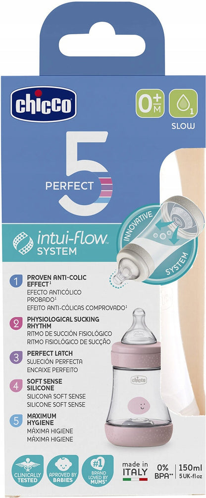 CHICCO biberón Perfect5 0m+ 150ml