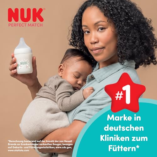 NUK Perfect Match protikolična steklenička 260 ml, 3 m+