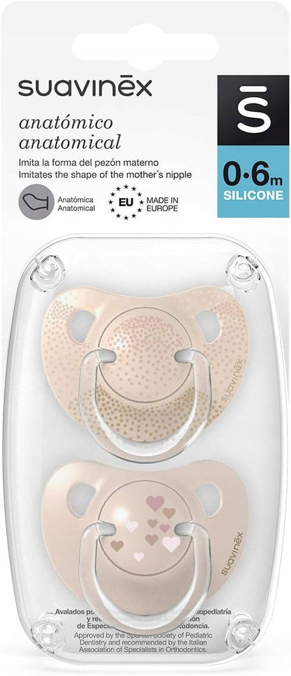 SUAVINEX anatomický cumlík x2 silikón 0-6 mesiacov