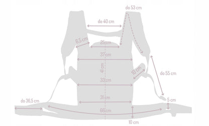 MOMI COLLETE ergonomska nosilka od 3 mesecev do 20 kg