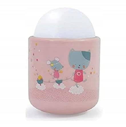 PABOBO Nomade bezprzewodowa lampka nocna 8x5 cm różowa lampka nocna LED dla dziecka