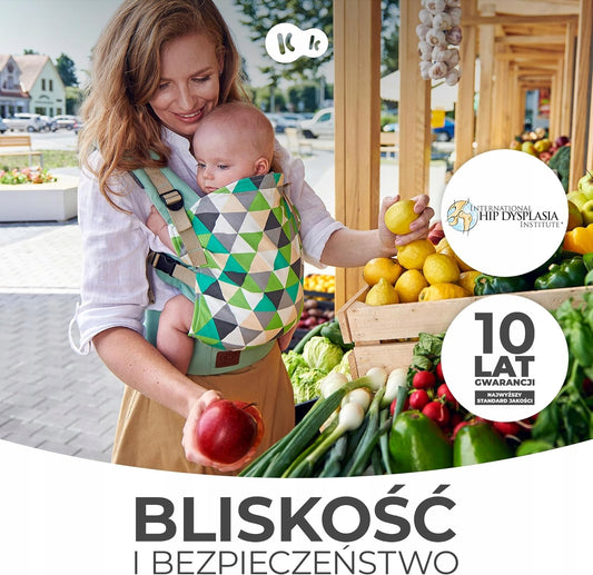 KINDERKRAFT NINO CONFETTI nosidełko ergonomiczne, bliskość i bezpieczeństwo dla dziecka