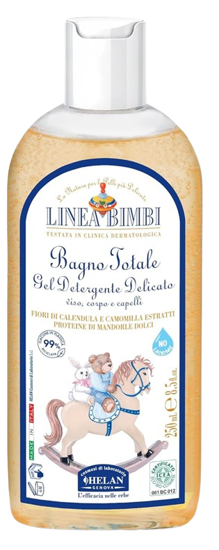HELAN Linea Bimbi gel de baño y champú con proteína de almendra 250 ml 0+ para bebés