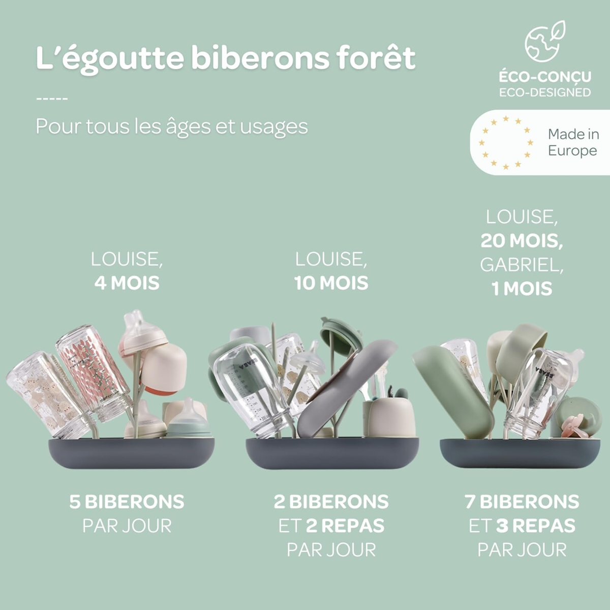 BEABA escurridor de biberones y accesorios