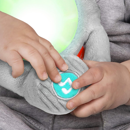 BRIGHT STARTS Huge-a-bye-Baby elefante interactivo con música y luces 20 cm