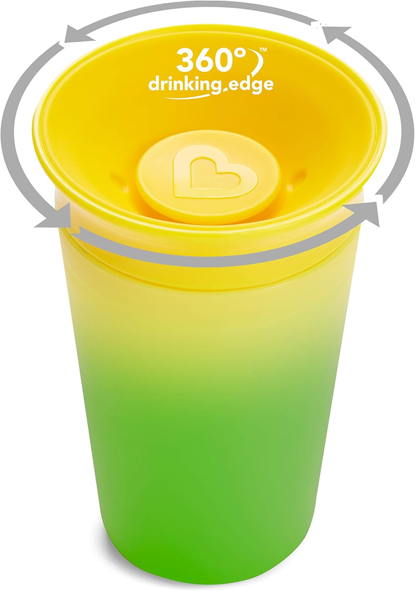 MUNCHKIN Miracle lonček s 360° ustnikom proti polivanju 266 ml 12 m+
