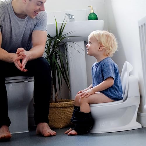 Nuby My Real Potty vadbeni kahlici za otroke 18m+ zvok splakovanja