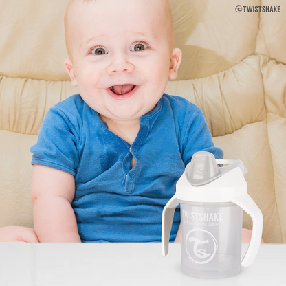 TWISTSHAKE Mini Cup lonček proti polivanju z ustnikom in mešalnikom 230 ml 4 m+