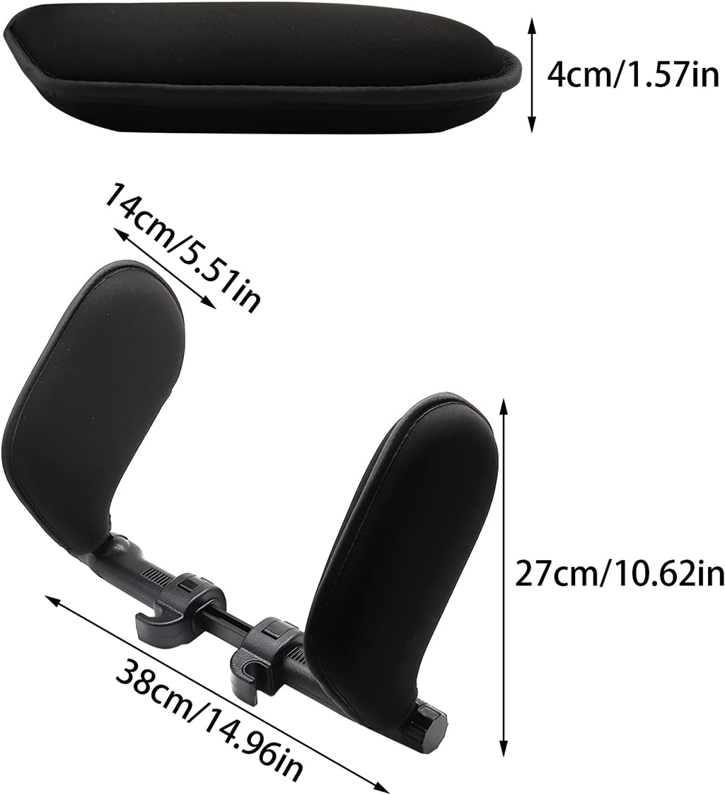 Reposacabezas para dormir en coche, reposacabezas de coche ajustable 7-18 cm 360°