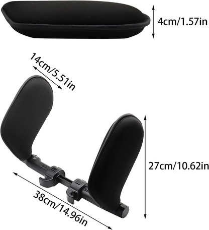 Reposacabezas para dormir en coche, reposacabezas de coche ajustable 7-18 cm 360°