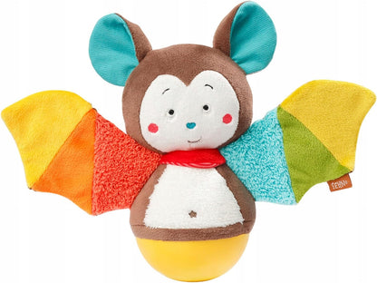 FEHN Fledermaus Stehaufmännchen 20cm Rassel