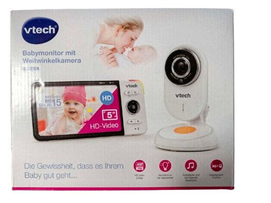 VTECH VM818 HD elektronska varuška s širokokotno kamero in 5" LCD-zaslonom