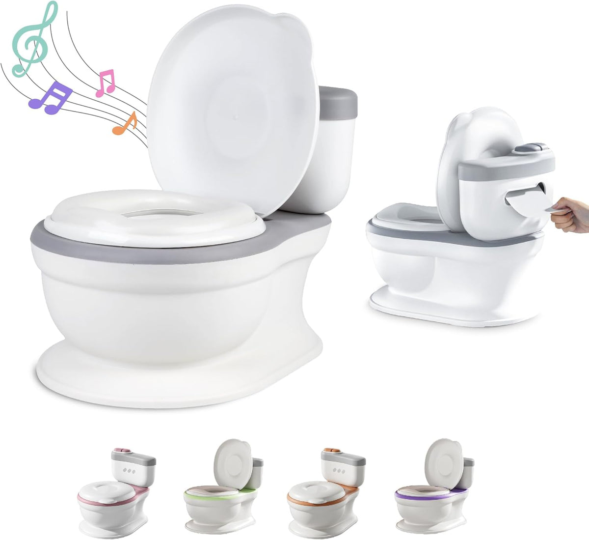 SUPERBE BEBE Töpfchen mit Toilettenpapierfach + SOUND