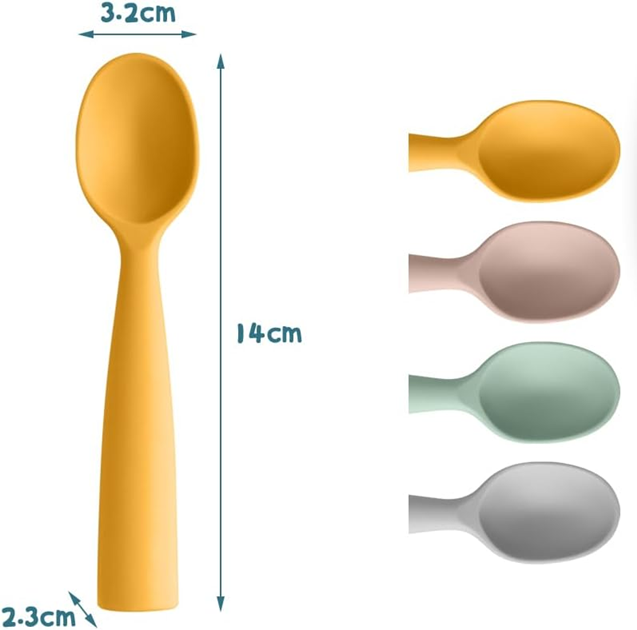 VICLOON komplet silikonskih žličk 14 cm 4 kosi
