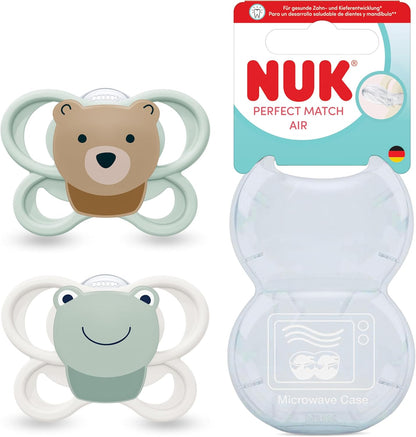 NUK Perfect Match Air duda 0-6m x2