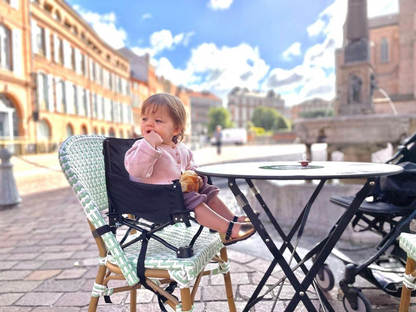 BAMBISOL rejsehøjstol med bakke