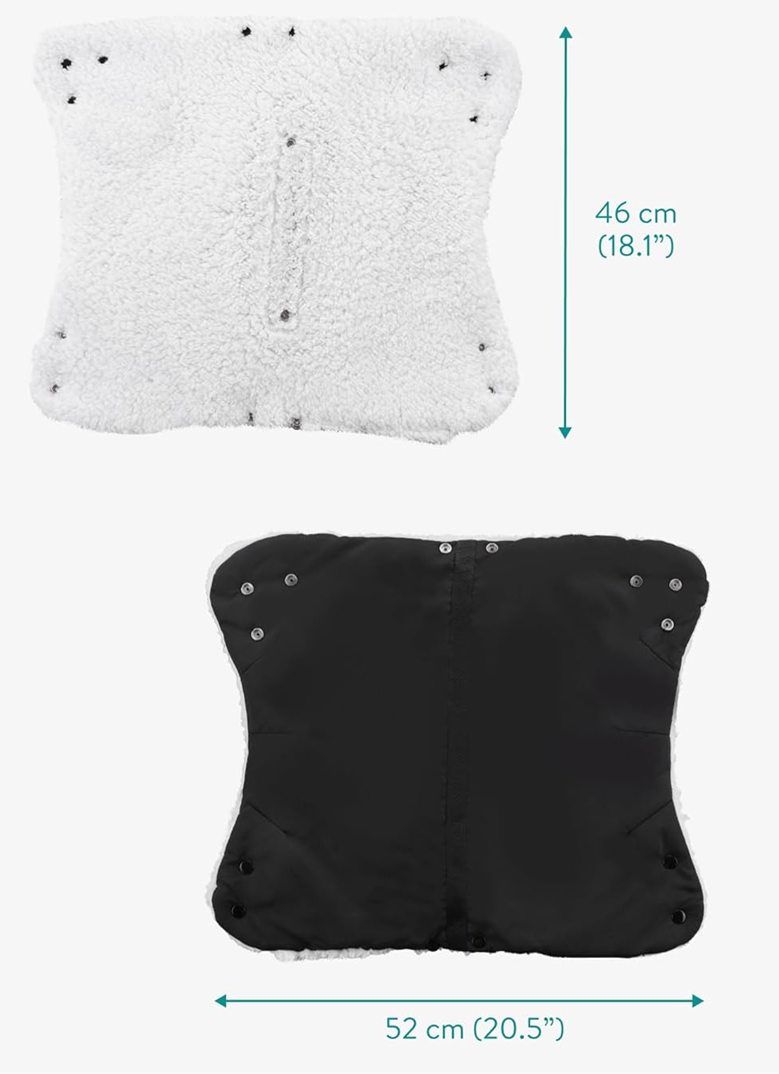 NAVARIS Kinderwagen-Handwärmer mit Fleece wasserdicht