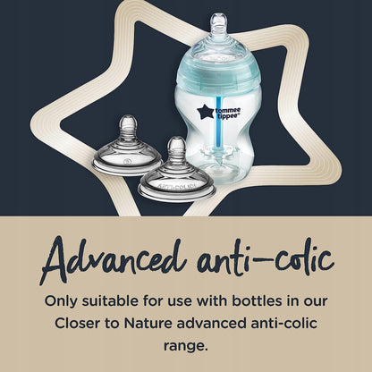 TOMMEE TIPPEE chupetes ADVANCED ANTI-COLIC 3m+ x2