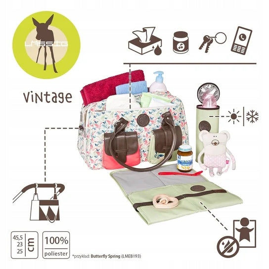 LASSIG Vintage Metro Bag Wickeltasche und Accessoires + Zubehör