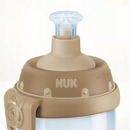 NUK Sports Cup BUTELKA 24 m+ ustnik push-pull 450 ml EFEKT KAMELEONA, zielona butelka dla dzieci