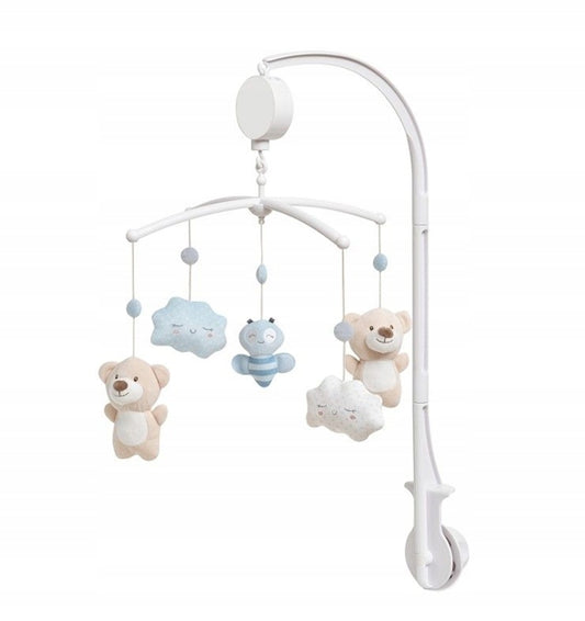 INTERBABY giostrina musicale per culla ORSETTI e NUVOLE