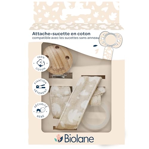 Biolane bavlněný klip na dudlík se závěskem