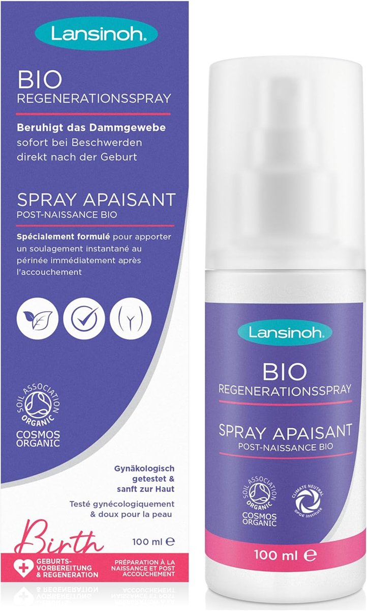 LANSINOH organski pomirjujoči sprej za intimne predele po porodu 100ml