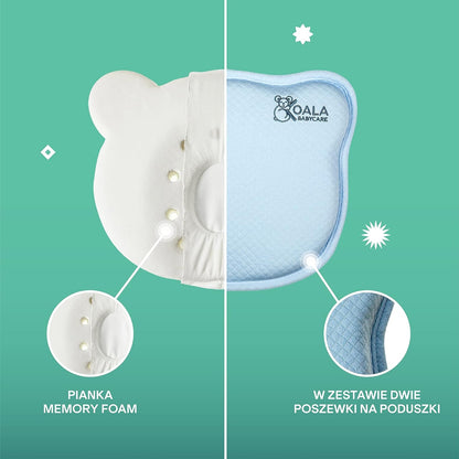 KOALA BABYCARE vankúš pre bábätká 0+ obliečka