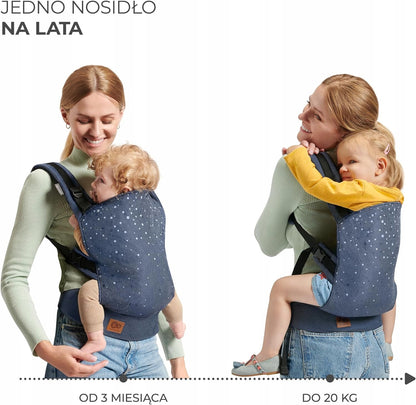 KINDERKRAFT NINO CONFETTI nosidełko ergonomiczne, nosidło dla dzieci od 3 miesiąca do 20 kg