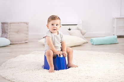 ROTHO Babydesign TOP nocnik 18 m+ niebieski, wygodny i stabilny nocnik dla dziecka z osłoną przed rozpryskami