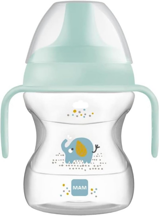MAM Learn To Drink Cup auslaufsicherer Trinklernbecher mit Tülle 190 ml 6 m+