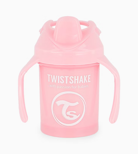 TWISTSHAKE Mini Cup Auslaufsicherer Becher mit Trinkschnabel und Mixer 230 ml 4 m+