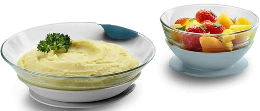 BEABA Geschirrset mit Silikonsaugnapf DURALEX 2-teilig