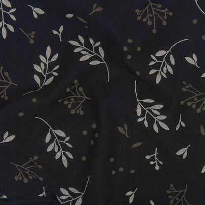 DOOKY SEAT COVER 1 pokrowiec na fotelik UNIWERSALNY, czarny wzór w liście i gałązki