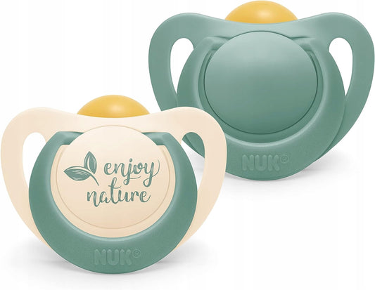 NUK for Nature dudlík uklidňující x 2 latex 18-36 měsíců