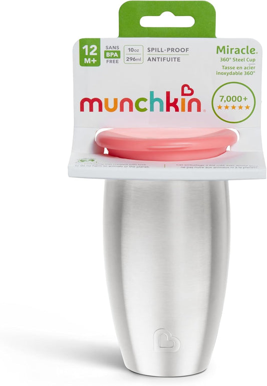 MUNCHKIN Miracle Bicchiere 360 12 mesi+ 296ml Acciaio Inossidabile