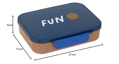 LÄSSIG Little Gang Smile svačinový box s přihrádkami bento