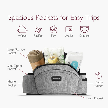MOMCOZY nosilni sedež za boke do 20 kg