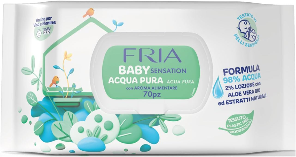 FRIA Baby Senstation 3-lagige Feuchttücher mit Aloe Vera x 70
