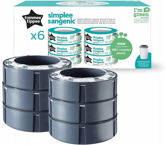 TOMMEE TIPPEE ricarica SIMPLEE SANGENIC x6