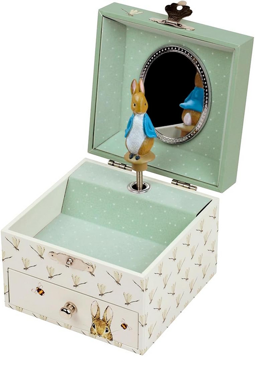 TROUSSELIER кутия с навиваща се музикална кутийка 10,5 x 8,5 cm ПИТЪР ЗАЕК
