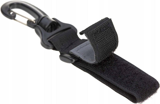 LASSIG Casual Label uchwyty do mocowania torby na ramie wózka 2 sztuki, czarne regulowane uchwyty z rzepami