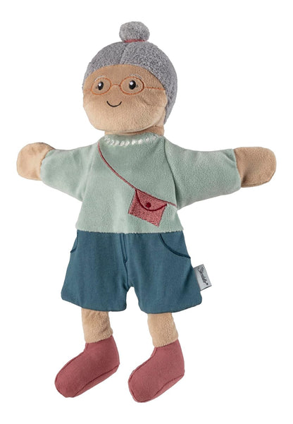 Sterntaler Oma fantoche avó com óculos e colar
