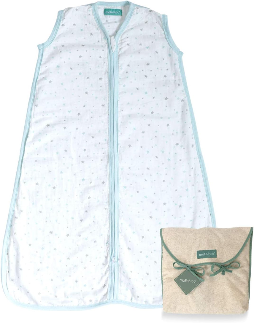 MOLIS&CO saco de dormir de verano 0,5 TOG para bebés 0-6 meses