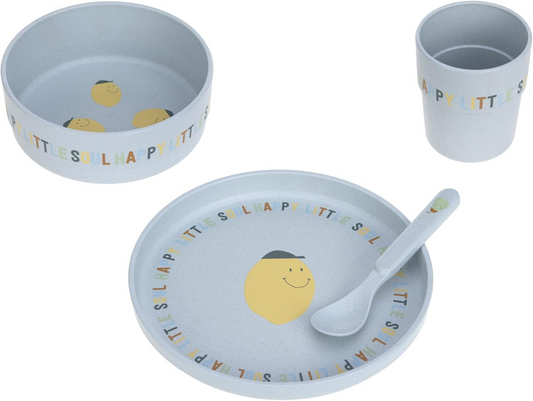 LASSIG Geschirr-Set melaminfrei Happy Fruits Lemon