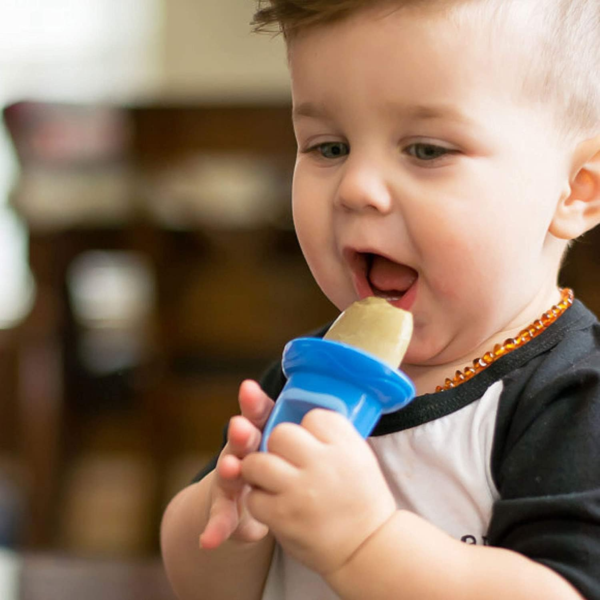 NUBY molde para polos con forma de chupete 4 unidades + bandeja para congelar
