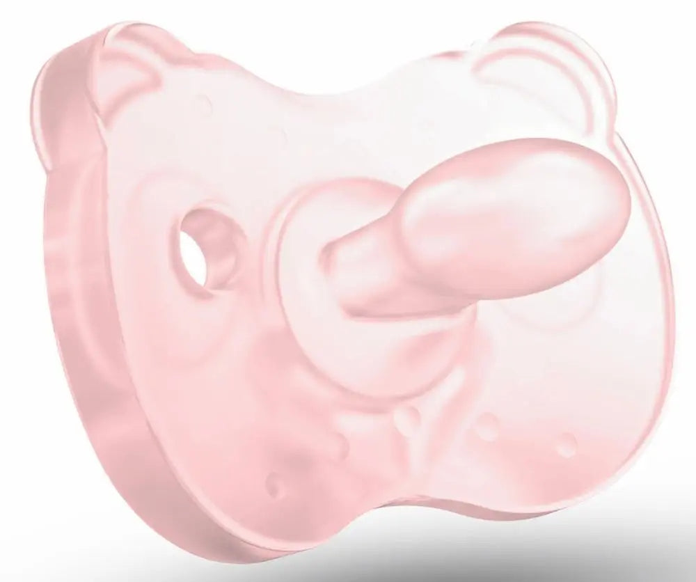 MEDELA smoczek uspokajający x 2 silikon 6-18msc SENSO PEARLS, różowy, lekki i ergonomiczny